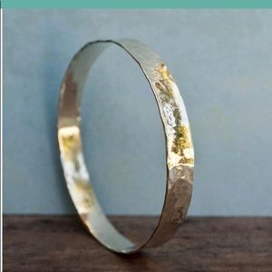 Hammered Sterling Silver Bracelet